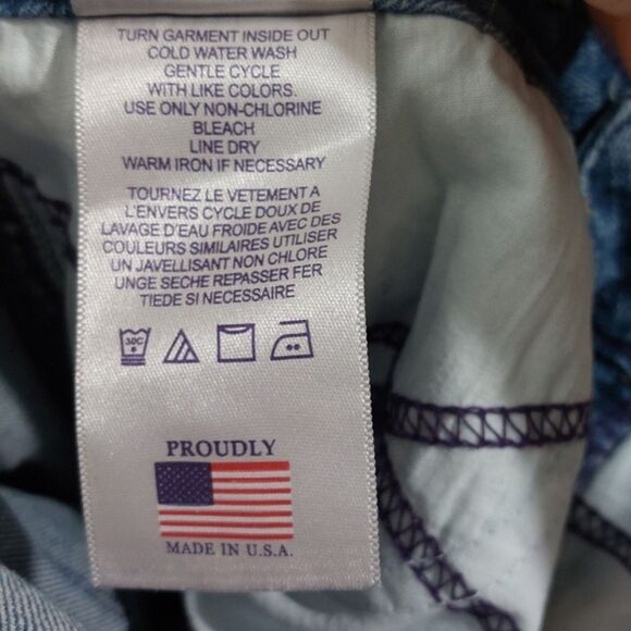 NYDJ Blue Denim Straight Leg Jeans Size 10 - Picture 12 of 13